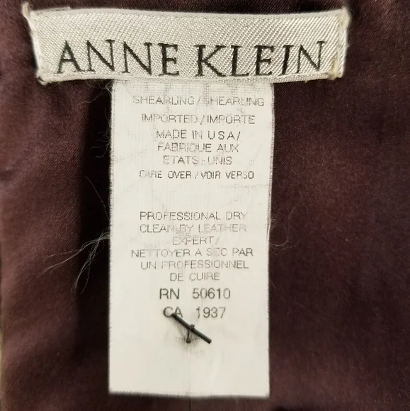 $378 Vintage Anne Klein Shearling Scarf - Picture 6 of 6